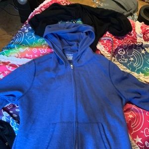 Hanes Blue Soft Sweats Jacket